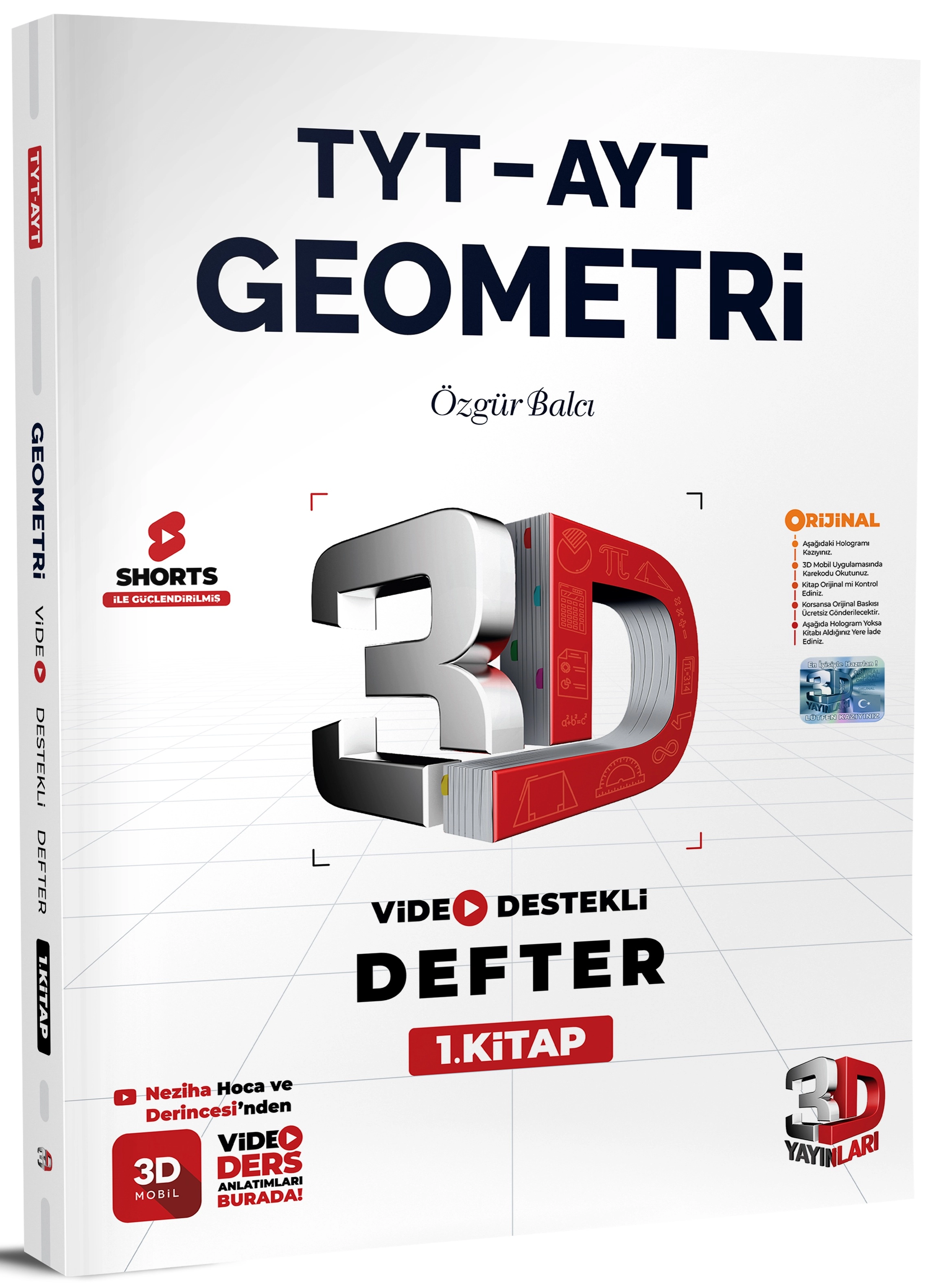 TYT-AYT%203D%20Geometri%20Video%20Destekli%20Defter%201.Kitap