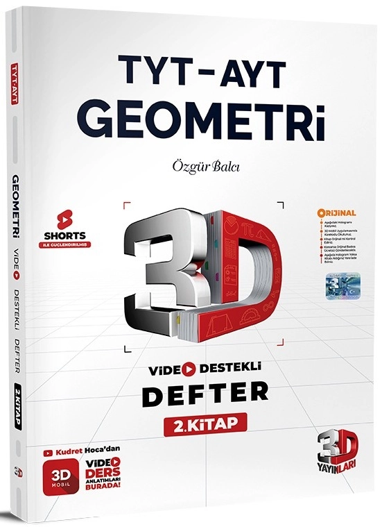 TYT-AYT%203D%20Geometri%20Video%20Destekli%20Defter%202.Kitap