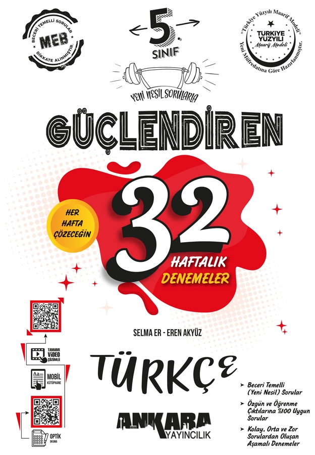 5.%20Sınıf%20Güçlendiren%2032%20Haftalık%20Türkçe%20Kazanım%20Denemeleri%20Ankara%20Yayıncılık