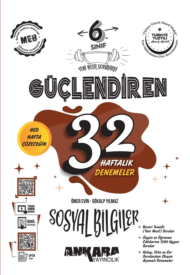6.%20Sınıf%20Güçlendiren%2032%20Haftalık%20Sosyal%20Bilgiler%20Kazanım%20Denemeleri%20Ankara%20Yayıncılık