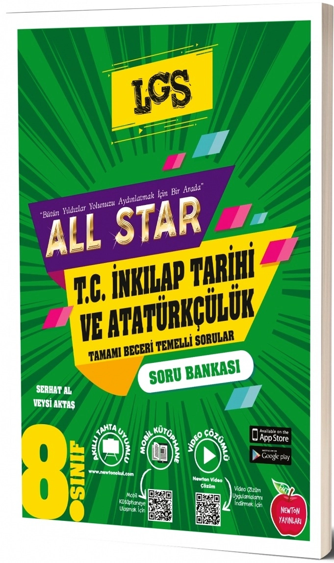 8.%20Sınıf%20All%20Star%20T.C.%20İnkılap%20Tarihi%20ve%20Atatürkçülük%20Soru%20Bankası%20Newton%20Yayınları