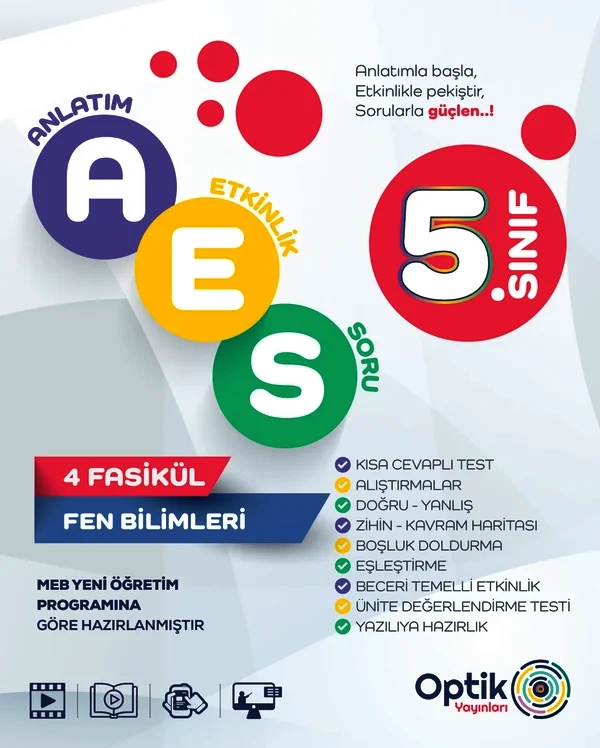 5.%20Sınıf%20Fen%20Bilimleri%20AES%20Optik%20Yayınları