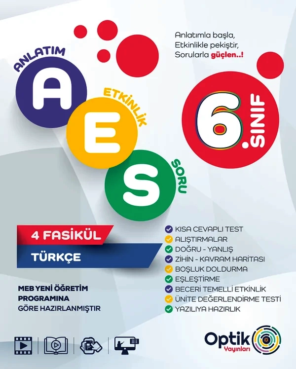 6.%20Sınıf%20Türkçe%20AES%20Optik%20Yayınları