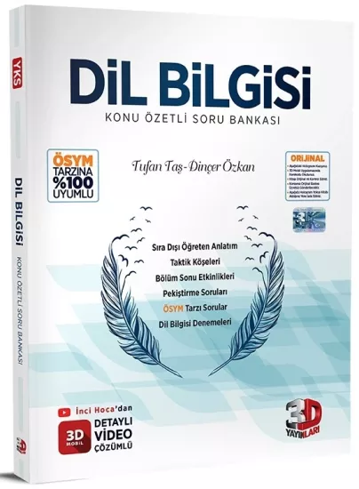 3D Dil Bilgisi Konu Özetli Soru Bankası
