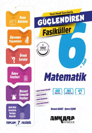 6. Sınıf Güçlendiren Matematik Fasiküller Ankara Yayıncılık