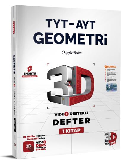 TYT-AYT 3D Geometri Video Destekli Defter 1.Kitap