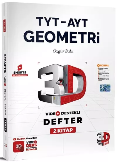 TYT-AYT 3D Geometri Video Destekli Defter 2.Kitap