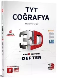 TYT 3D Coğrafya Video Destekli Defter