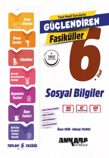 6. Sınıf Güçlendiren Sosyal Bilgiler Fasiküller Ankara Yayıncılık