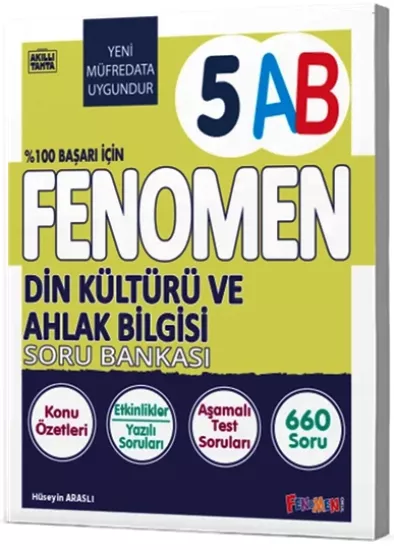 5. Sınıf Din Kültürü ve Ahlak Bilgisi A-B Soru Bankası Fenomen Okul Yayınları