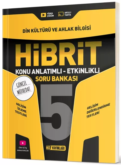 5. Sınıf Hibrit Din Kültürü ve Ahlak Bilgisi Soru Bankası Hız Yayınları