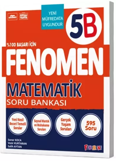 5. Sınıf Matematik B Soru Bankası Fenomen Okul Yayınları