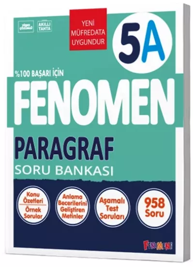 5. Sınıf Paragraf A Soru Bankası Fenomen Okul Yayınları