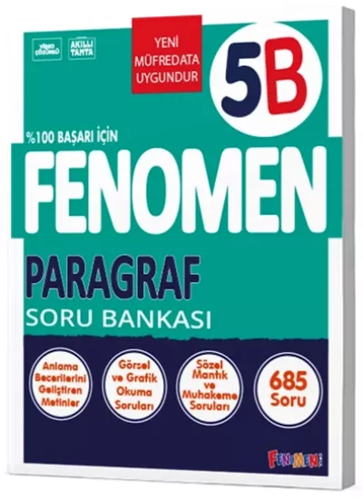 5. Sınıf Paragraf B Soru Bankası Fenomen Okul Yayınları