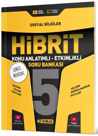 5. Sınıf Hibrit Sosyal Bilgiler Soru Bankası Hız Yayınları