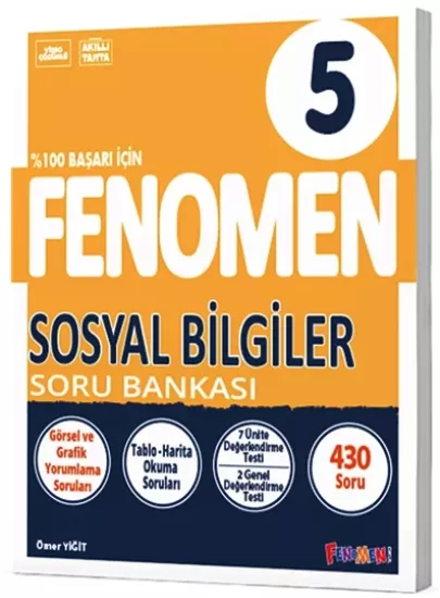 5. Sınıf Sosyal Bilgiler Soru Bankası Fenomen Okul Yayınları