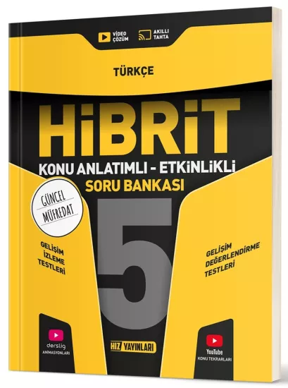 5. Sınıf Hibrit Türkçe Soru Bankası Hız Yayınları