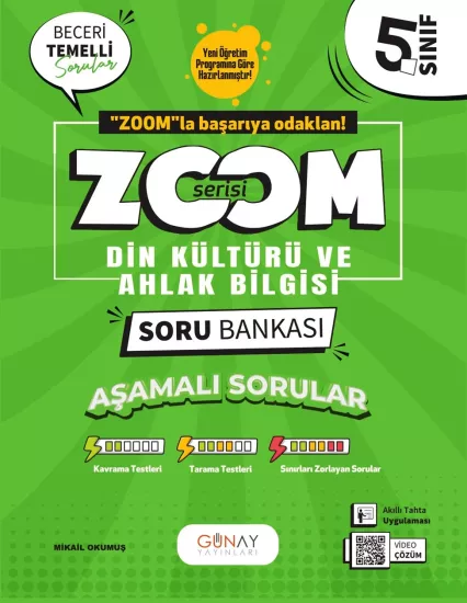 5. Sınıf Zoom Serisi Din Kültürü ve Ahlak Bilgisi Soru Bankası Günay Yayınları