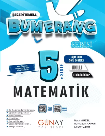 5. Sınıf Bumerang Matematik Etkinlikli Soru Bankası Günay Yayınları