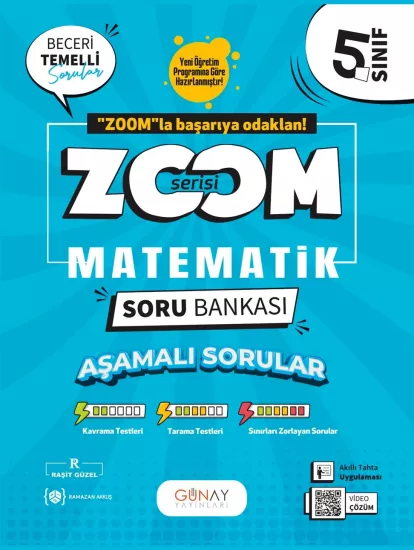 5. Sınıf Zoom Serisi Matematik Soru Bankası Günay Yayınları