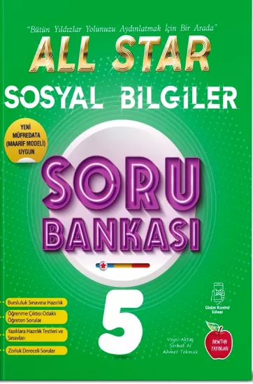 5. Sınıf Sosyal Bilgiler All Star Soru Bankası Newton Yayınları