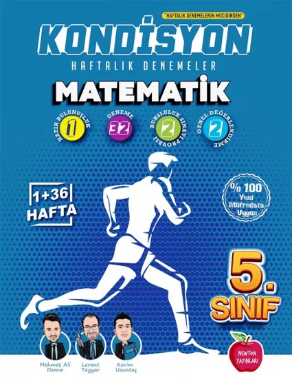 5. Sınıf Matematik Kondisyon Haftalık Kazanım Denemeleri Newton Yayınları 