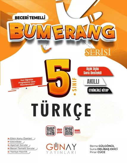 5. Sınıf Bumerang Türkçe Etkinlikli Soru Bankası Günay Yayınları