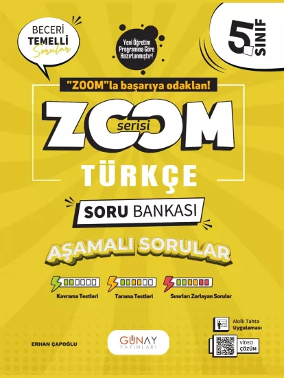 5. Sınıf Zoom Serisi Türkçe Soru Bankası Günay Yayınları