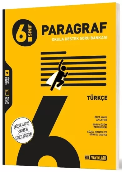 6. Sınıf Türkçe Paragraf Soru Bankası Hız Yayınları
