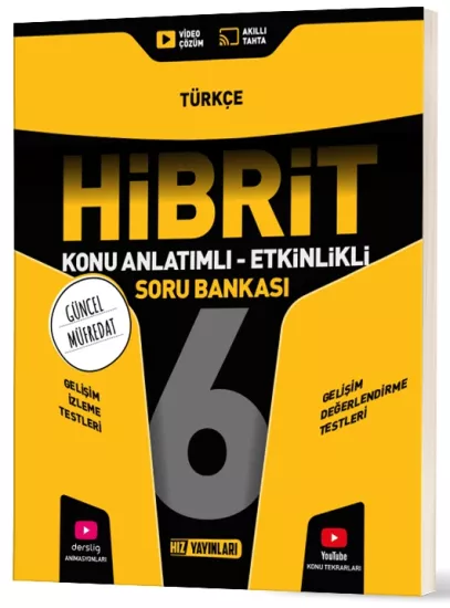 6. Sınıf Hibrit Türkçe Soru Bankası Hız Yayınları