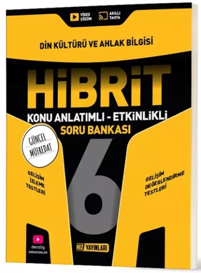 6. Sınıf Hibrit Din Kültürü ve Ahlak Bilgisi Soru Bankası Hız Yayınları