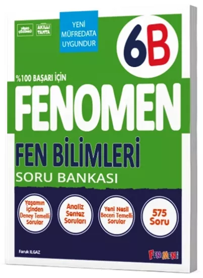 6. Sınıf Fen Bilimleri B Soru Bankası Fenomen Okul Yayınları