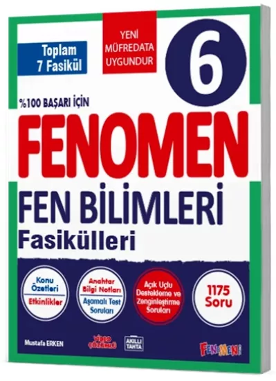 6. Sınıf Fen Bilimleri Fasikülleri Fenomen Okul Yayınları