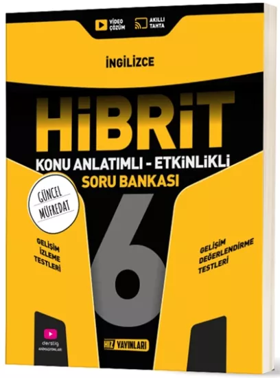 6. Sınıf Hibrit İngilizce Soru Bankası Hız Yayınları
