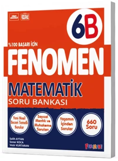 6. Sınıf Matematik B Soru Bankası Fenomen Okul Yayınları