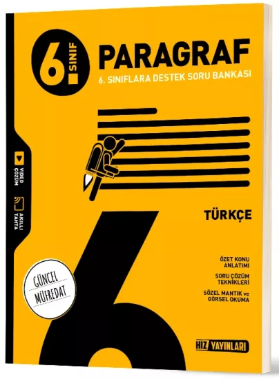 6. Sınıf Türkçe Paragraf Soru Bankası Hız Yayınları