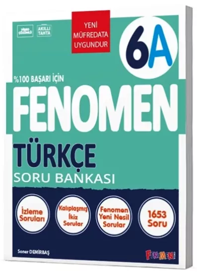 6. Sınıf Türkçe A Soru Bankası Fenomen Okul Yayınları
