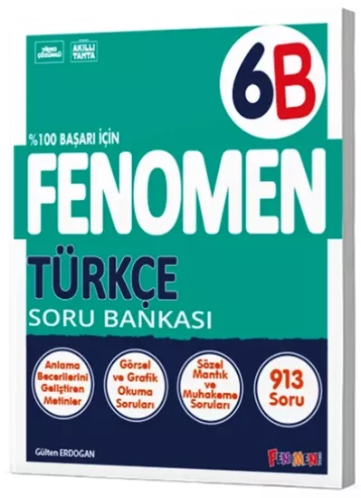 6. Sınıf Türkçe B Soru Bankası Fenomen Okul Yayınları
