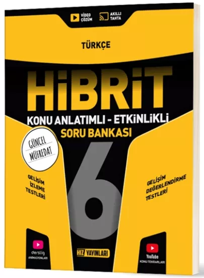 6. Sınıf Hibrit Türkçe Soru Bankası Hız Yayınları