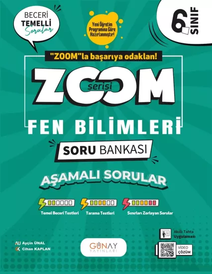 6. Sınıf Zoom Serisi Fen Bilimleri Soru Bankası Günay Yayınları