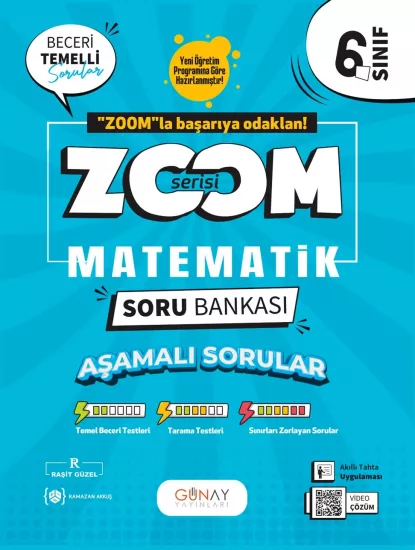 6. Sınıf Zoom Serisi Matematik Soru Bankası Günay Yayınları