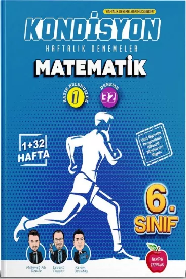 6. Sınıf Matematik Kondisyon Haftalık Kazanım Denemeleri Newton Yayınları 