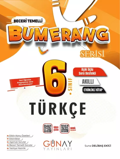 6. Sınıf Bumerang Türkçe Etkinlikli Soru Bankası Günay Yayınları