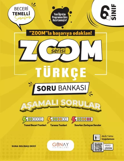 6. Sınıf Zoom Serisi Türkçe Soru Bankası Günay Yayınları