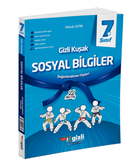 7. Sınıf Sosyal Bilgiler Gizli Kuşak Değerlendirme Föyleri Gizli Yayınları