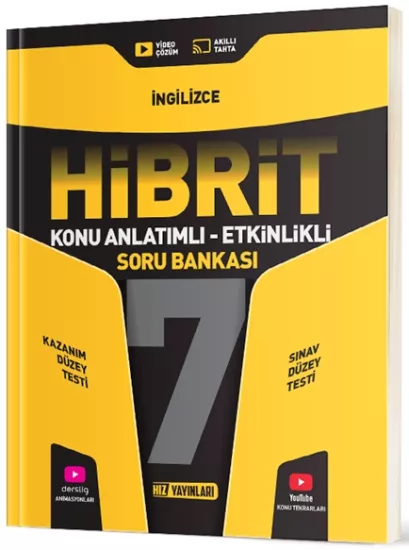 7. Sınıf Hibrit İngilizce Soru Bankası Hız Yayınları