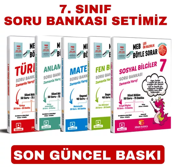 7. Sınıf 2026 Meb Böyle Sorar Soru Bankası Seti