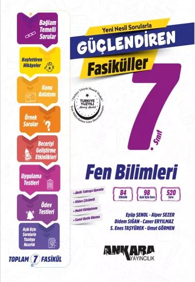 7. Sınıf Güçlendiren Fen Bilimleri Fasiküller Ankara Yayıncılık