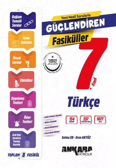 7. Sınıf Güçlendiren Türkçe Fasiküller Ankara Yayıncılık