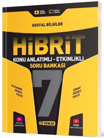 7. Sınıf Hibrit Sosyal Bilgiler Soru Bankası Hız Yayınları